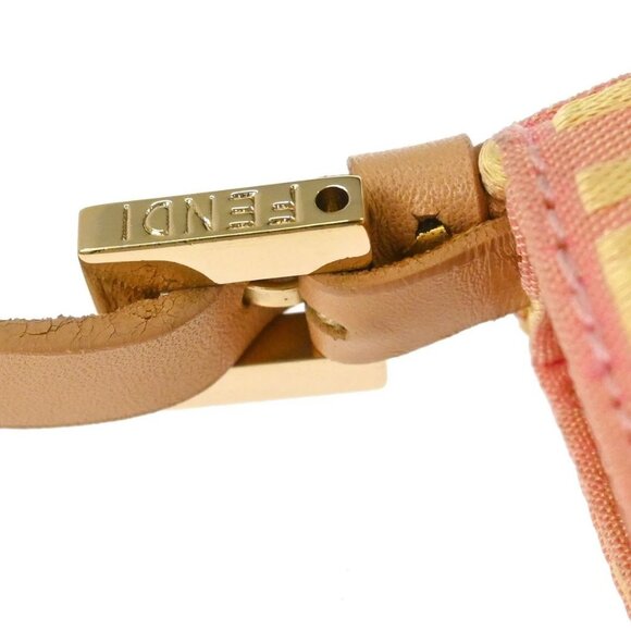 Fendi Pink Canvas Zucchino Handbag 8BR041-028 136126 - Picture 4 of 15